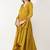 High Low Chanderi Kurti Set With Piping Detail