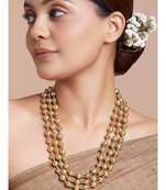 Antique Beads Necklace With Shell Pearls