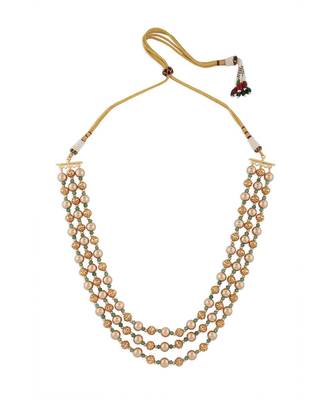Antique Beads Necklace With Shell Pearls 3