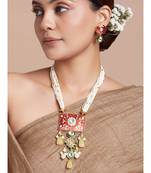 Red Meenakari Necklace Set