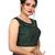 DARK GREEN EMBLISHED WORK BHAGALPURI SILK STITCHED(PADDED) Blouse
