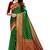 Green Color brocade silk woven saree with blouse