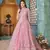 Pink embroidered net salwar Suit