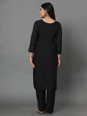 Black printed rayon ethnic-kurtis 4