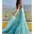 Sky Blue Net Party Wear Lehenga Choli
