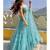 Sky Blue Net Party Wear Lehenga Choli