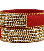 Red bangles-and-bracelets