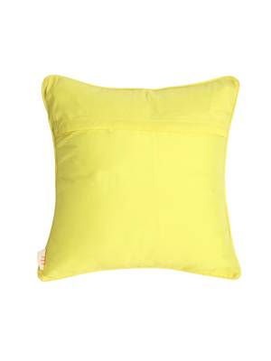 Set of 2 Lotus Motif Gold Red Cushion Cover 3