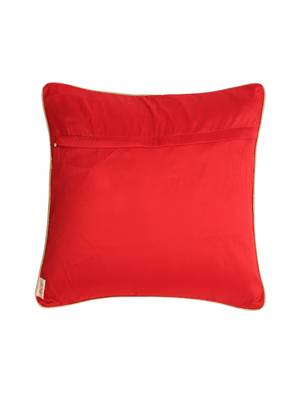 Set of 2 Yellow Gold Polka Dots Cushion Cover 3