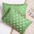 Set of 2 Pastel Green Lotus Pattern Jacquard Cushion Cover