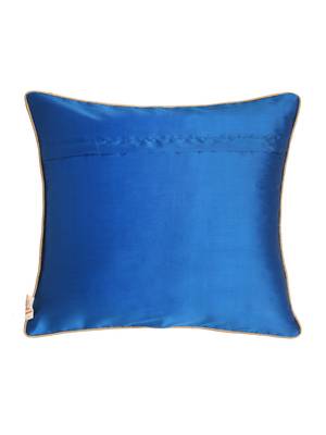 Set of 2 Magenta Blue Lotus Motif Cushion Cover 3