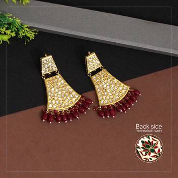 Maroon danglers-drops 2