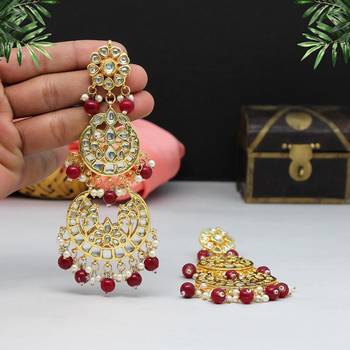 Maroon danglers-drops 1