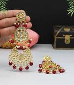 Maroon danglers-drops