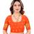 Yellow woven cotton silk saree with blouse