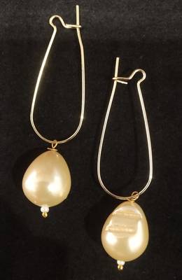 Latest Real Golden Color Shell Pearl Brass Bali Style Imorted Earrings Set 1