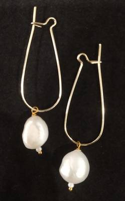 Latest Real White Color Shell Pearl Brass Bali Style Imorted Earrings Set 1