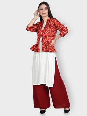 Multicolor printed viscose rayon kurta-sets 1