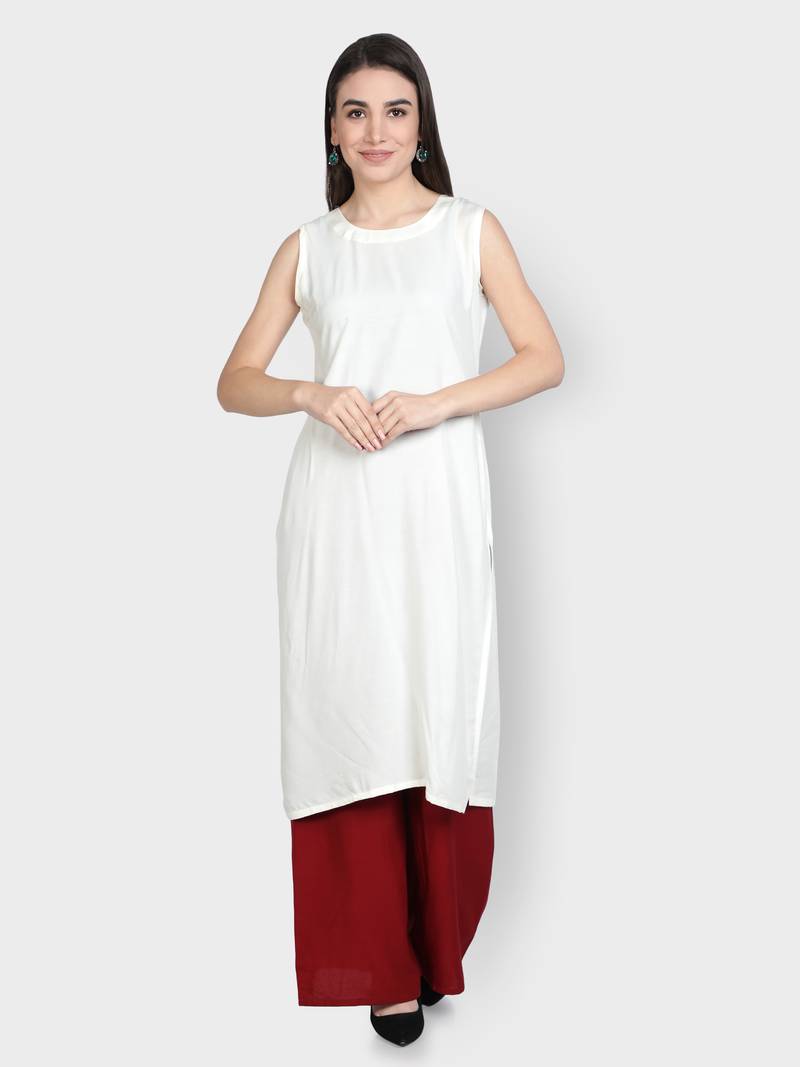 Multicolor printed viscose rayon kurta-sets