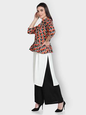 Multicolor printed viscose rayon kurta-sets 2