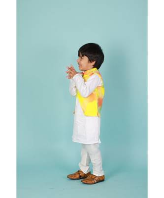 Colour splash nehru jacket kurta set 3