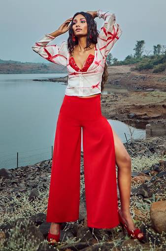 Tie Dye Scarlet Red Co Ord Set