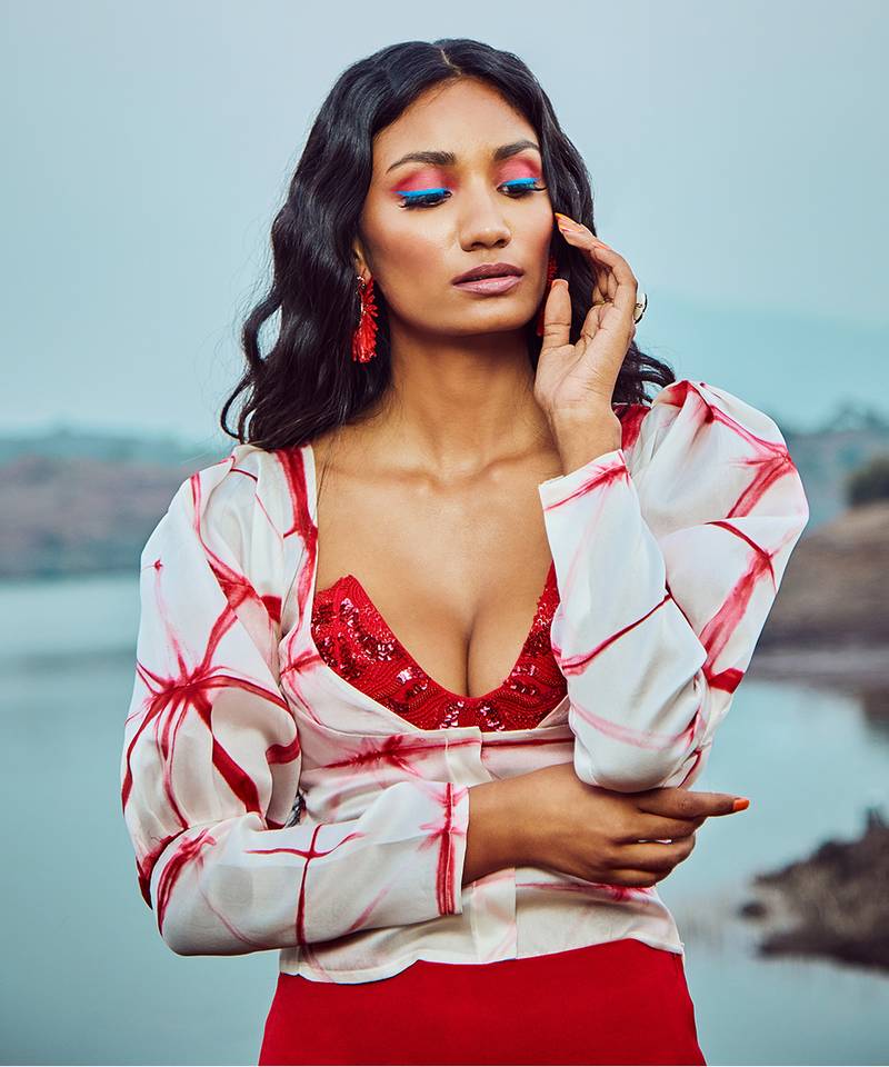 Tie Dye Scarlet Red Co Ord Set