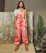 Ivory Dip Dyed  Organza Co Ord Set