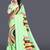 Mm Venture Green Satin Pata Saree