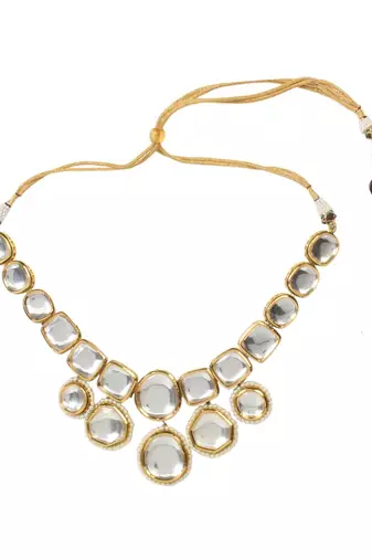 Kundan Inspired Necklace With Earrings