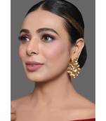Handcrafted Kundan Embellished Kundan Earrings