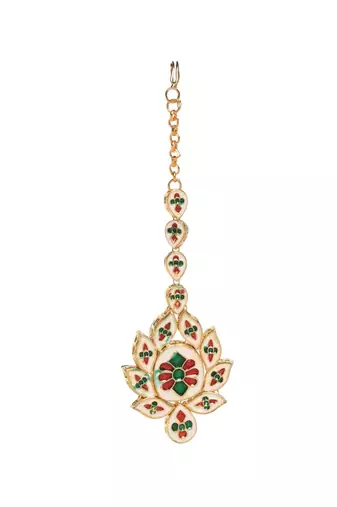 Handcrafted Kundan Mang Tika