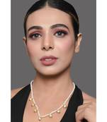 Pearl Beaded Kundan Embellished Necklace