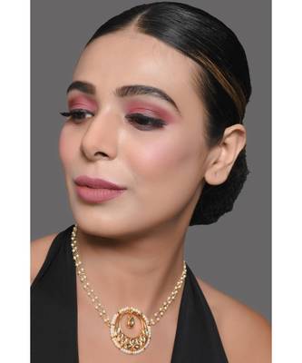 Gold Toned Choker Necklace 1
