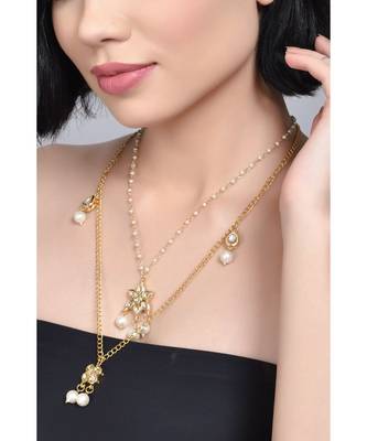 Multilayered Kundan Embellished Necklace 4