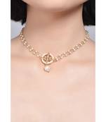 Sleek Moon Shaped Kundan Inspired Choker