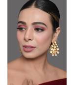 Classic Gold Tone Kundan Inspired Earrings