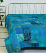 Cotton Baby Quilt With 100% Cotton Filled Indian Floral Handblock Print Handmade