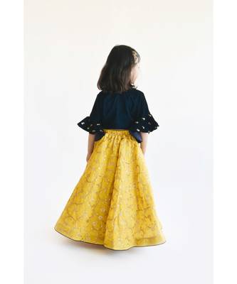 Yellow Printed Lehenga Choli And Organza Dupatta 2