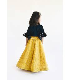 Yellow Printed Lehenga Choli And Organza Dupatta