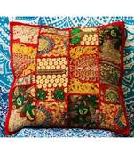 Patchwork Pillow Cover Handmade Vintage Cushion Cover Indian Pillow Covers 18x18inch 2pc