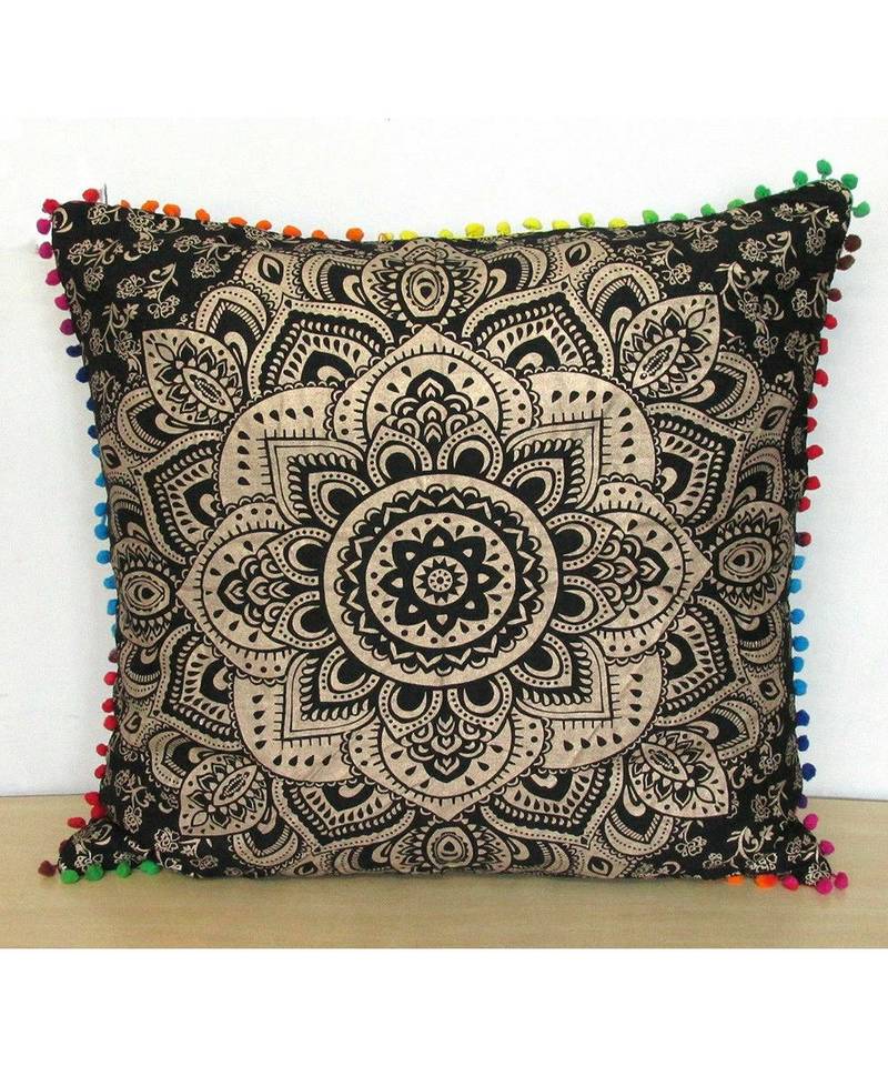 Kantha Pillow Covers, Kantha Cushion Cover, Indian Cotton Pillow Cover Cases 18x18inch 2pc
