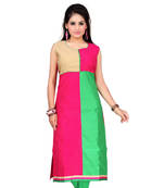Multicolor Chanderi Kurti