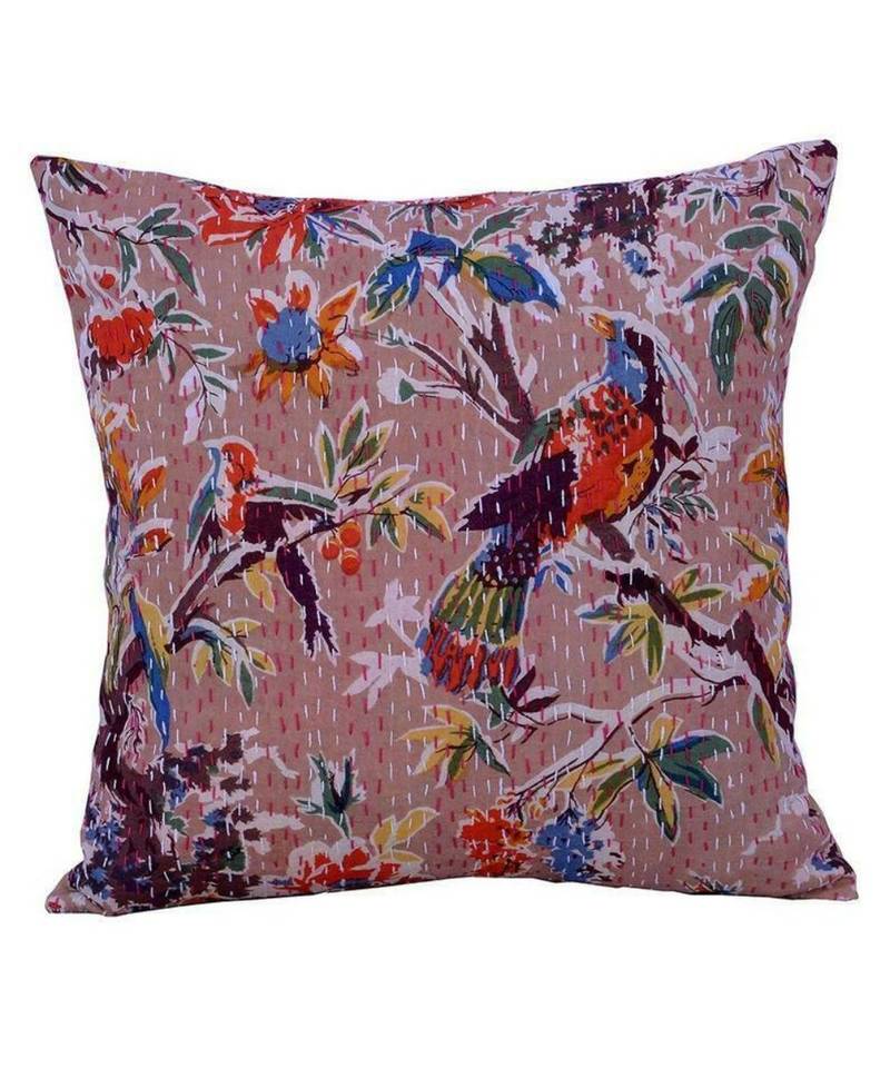 Indian Handmade Beautiful Suzani Cushion Cover Embroidered Decorativ PillowCases  20x20inch 2pc