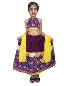 Aglare Beautiful cotton  lehenga choli,navratri collaction for small Kids Blue
