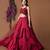 Red 32 Panels Lehenga Crop Top Set With Attached Dupattas