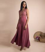 Rose Pink Jumpsuit Gown