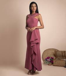 Rose Pink Draped Gown