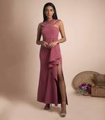 Rose Pink Draped Gown