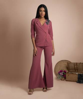 Rose Pink Pant Suit 2